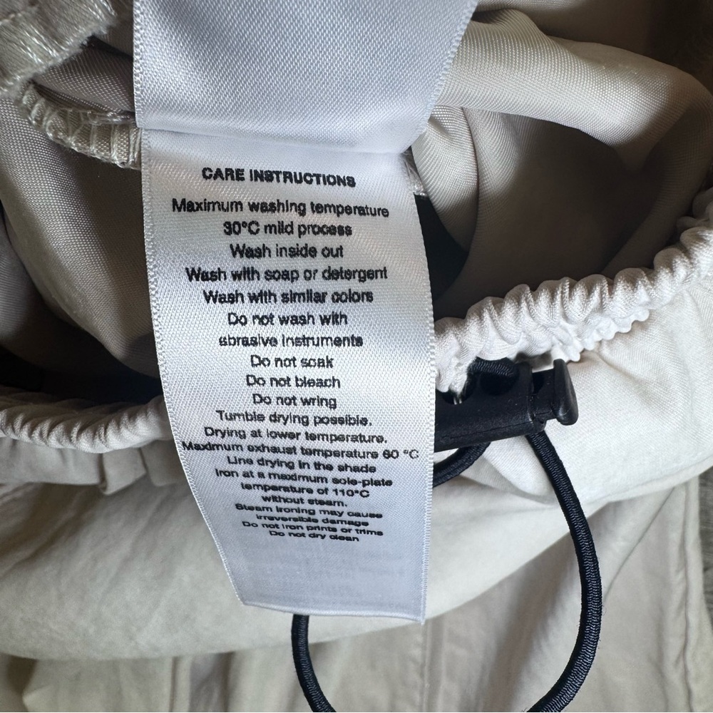 NWT Offcorss Wide Leg Utility Performance Pants Drawstring Beige Youth Sz. 12 - Picture 9 of 9